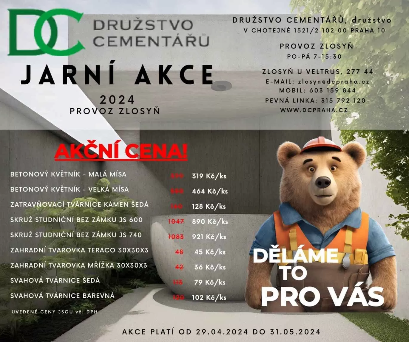 Květnové akční ceny jsou tu!