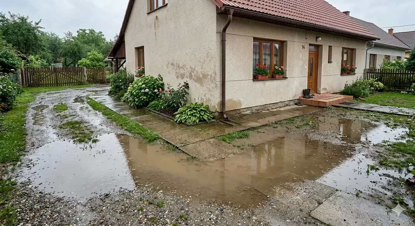 Odvodnění kolem domu